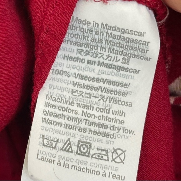 MADEWELL Women’s Top Blouse Bird of Paradise Size S Buttons on back - Picture 6 of 7